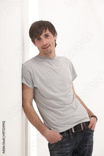 young man in a bright t-shirt © ASDF