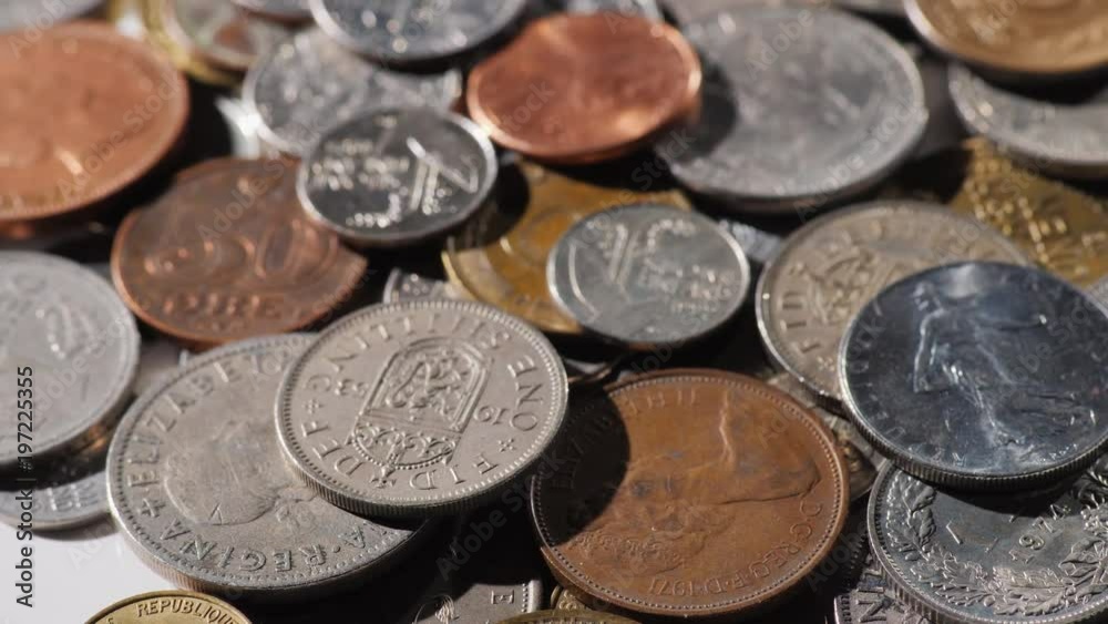 Many coins are made of nickel and copper. Coins of different countries of the world for different years of release Many coins are made of nickel and copper. Coins of different countries of the world for different years of release