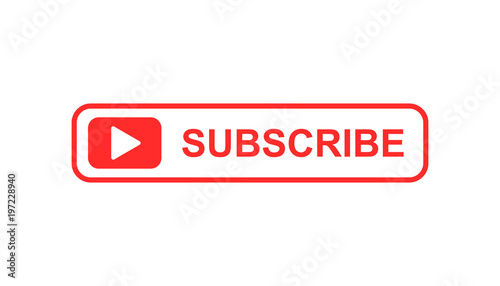 Subscribe button icon. Vector illustration. Business concept subscribe pictogram.