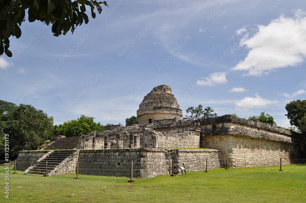 Delapidated observatory. Chichén Itzá, Yucatán, Mexico.