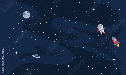 Obraz Wektorowa ilustracja przestrzeń