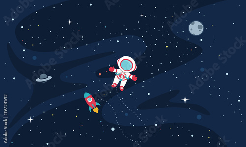 Vector Illustration Of Space