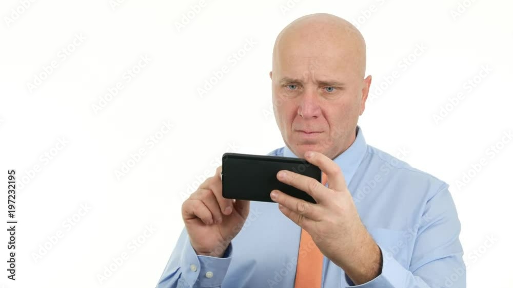 Businessperson Use Mobile Phone Internet Connection for Email Communication Businessperson Use Mobile Phone Internet Connection for Email Communication