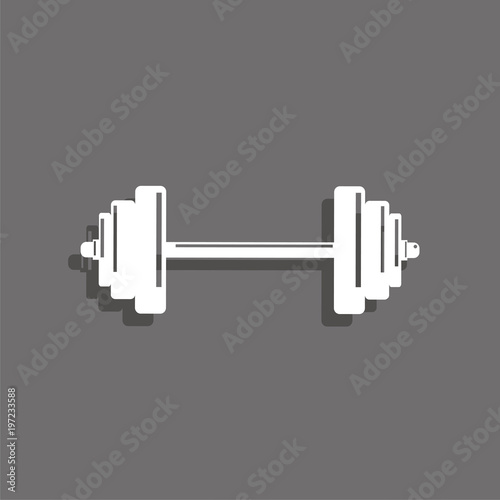Weightlifting. Symbol. Vector icon.