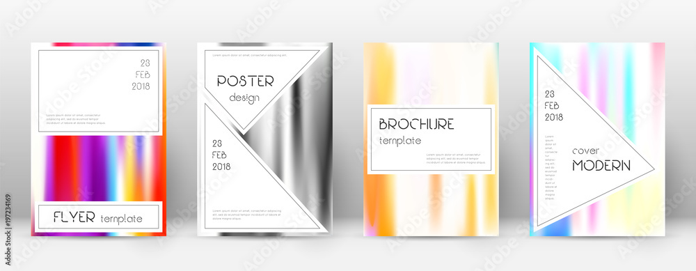 Flyer layout. Stylish magnetic template for Brochure, Annual Report, Magazine, Poster, Corporate Presentation, Portfolio, Flyer. Awesome lines cover page.