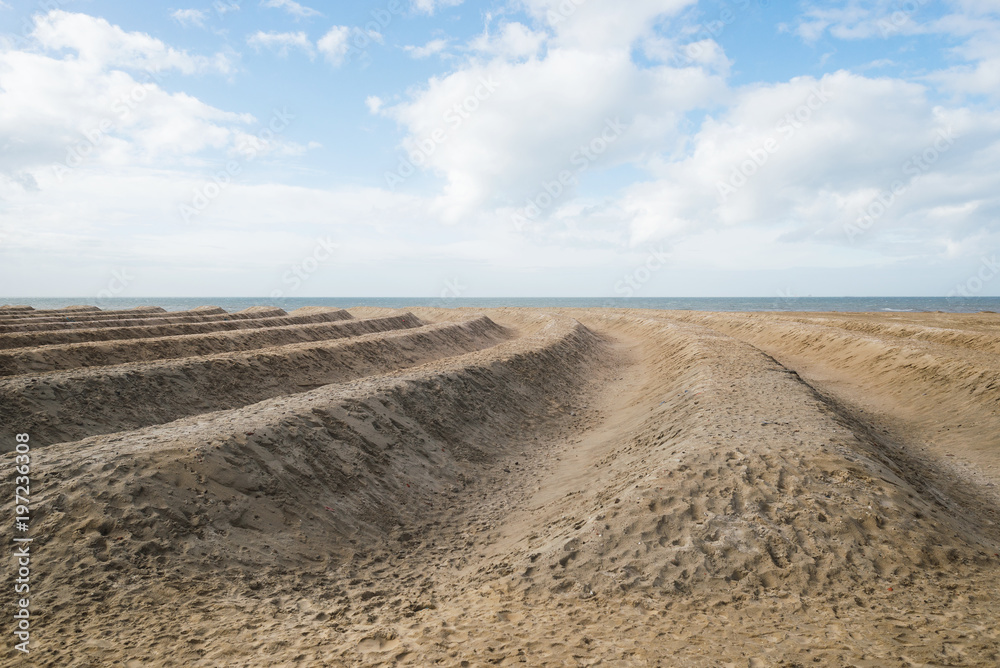 Netherlands coast beach desert protective walls Netherlands coast beach desert protective walls