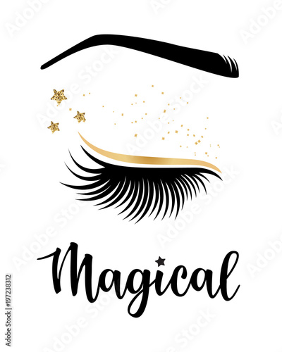 Vector illustration of lashes