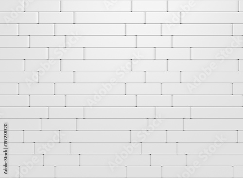 3d rendering. Gray rectangle bricks wall background.