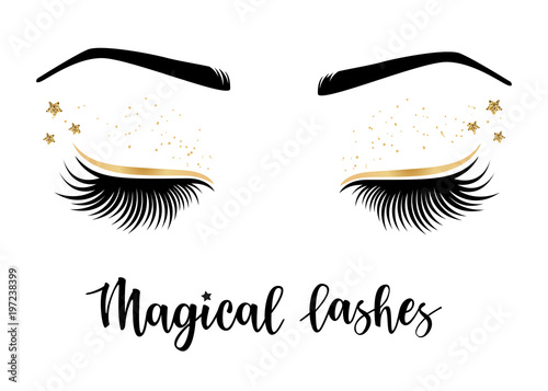 Vector illustration of lashes