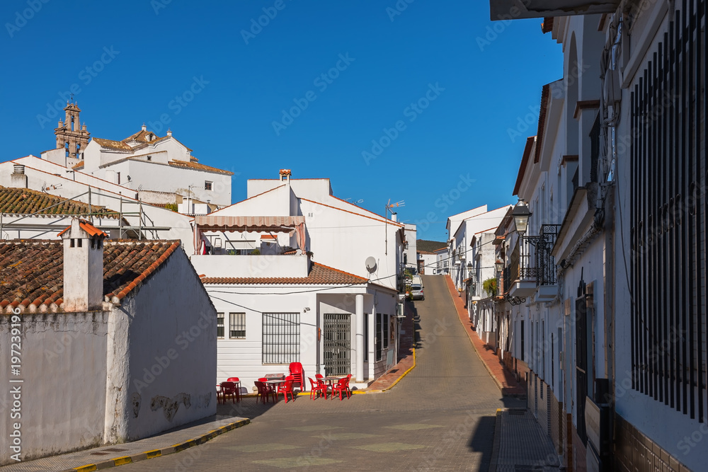 Street in the Spanish countryside
