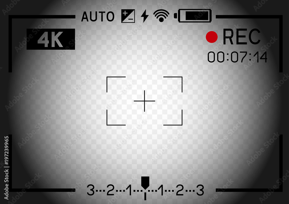 Fototapeta premium 4K video camera viewfinder hole
