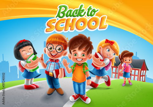 back to school with kids