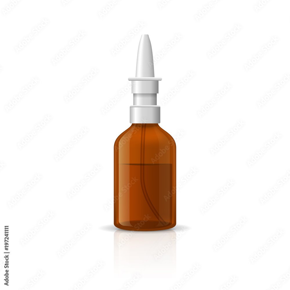 Realistic Detailed 3d Spray Nasal. Vector Realistic Detailed 3d Spray Nasal. Vector