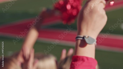 A Cheerleader Cheers At A Game