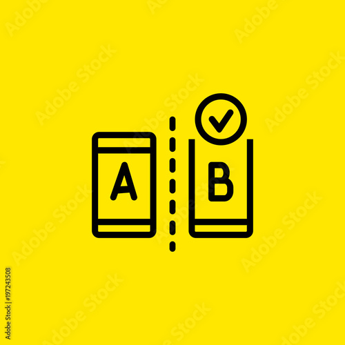 A/B testing icon