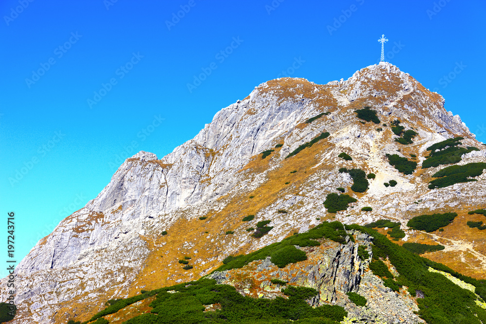 Fototapeta premium Poland, Tatra Mountains, Zakopane - south slope of Giewont peak