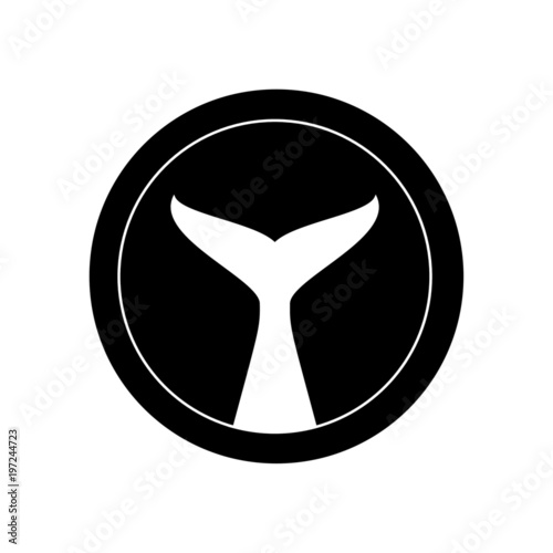 Whale tail vector