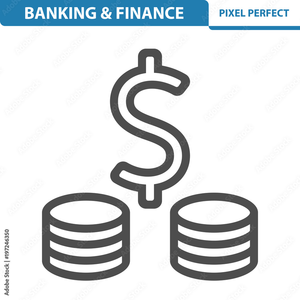 Banking & Finance Icon. EPS 8 format. Banking & Finance Icon. EPS 8 format.