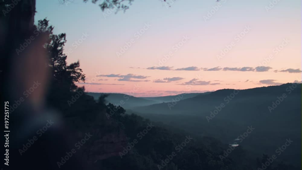 A Photographer Takes Photos Of A Beautiful Sunrise Over A Valley A Photographer Takes Photos Of A Beautiful Sunrise Over A Valley