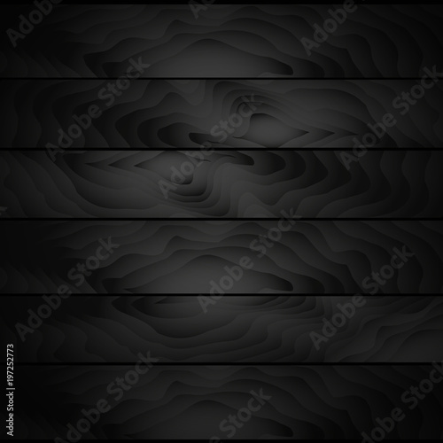 Black wood plank texture for background