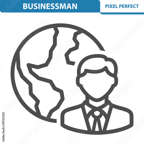 Businessman Icon. EPS 8 format.