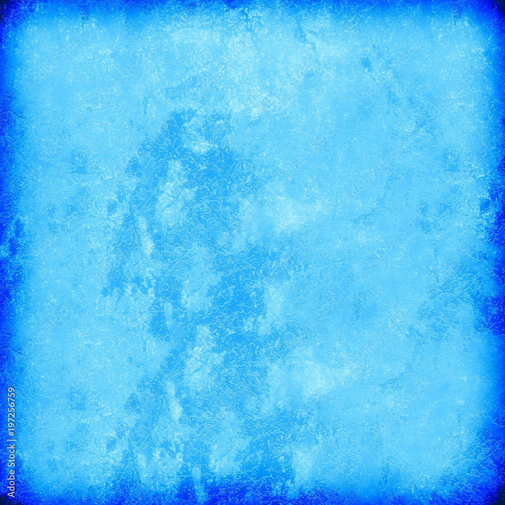 Blue grunge background. The texture of the old surface. Abstract pattern of cracks, scuffs, dust