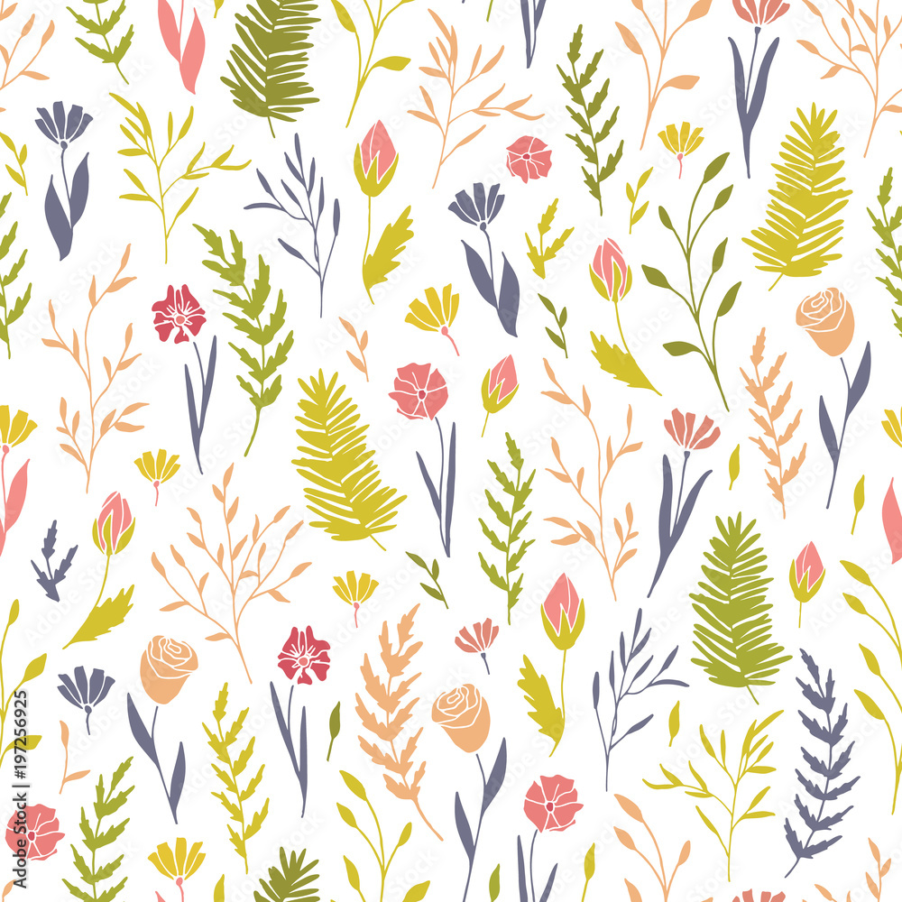Seamless floral pattern. Seamless floral pattern.