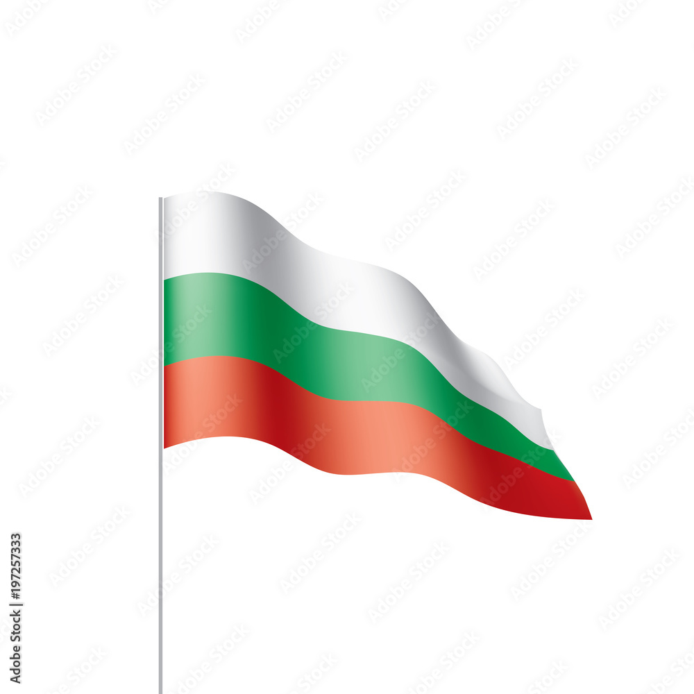 Bulgaria flag, vector illustration Bulgaria flag, vector illustration