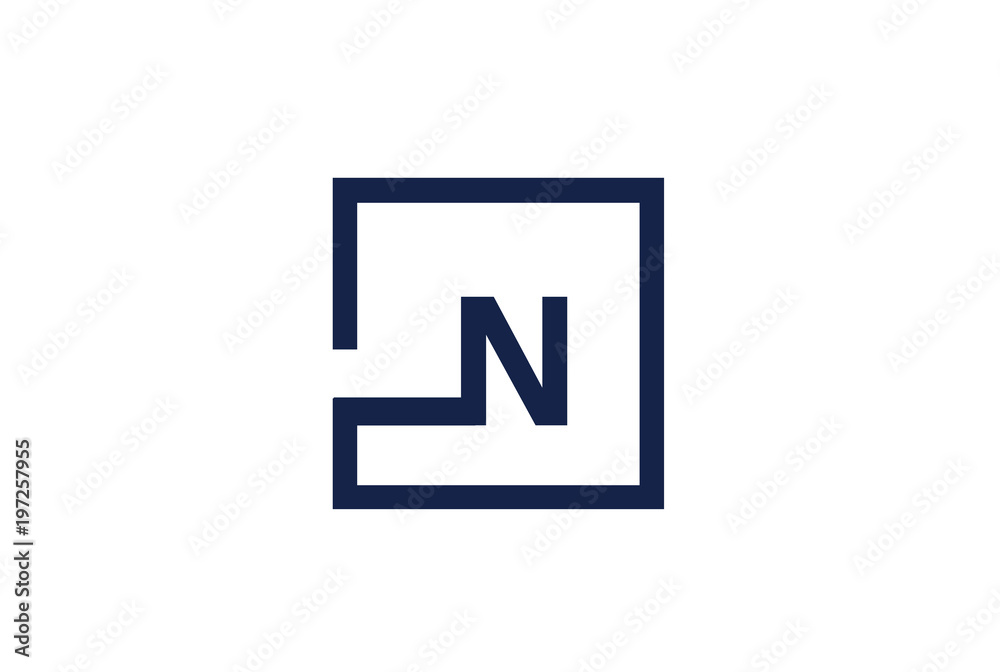 N Logo Design Concept N Logo Design Concept