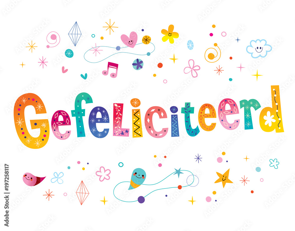 gefeliciteerd gefeliciteerd