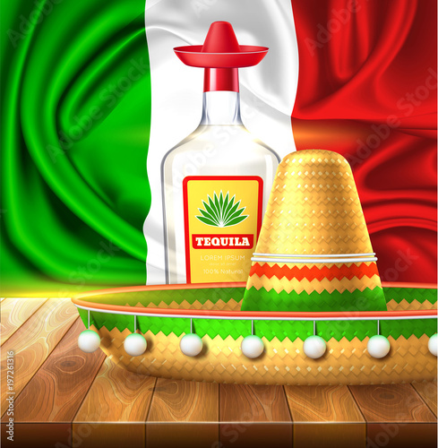 Vector cinco de mayo mexican party poster banner