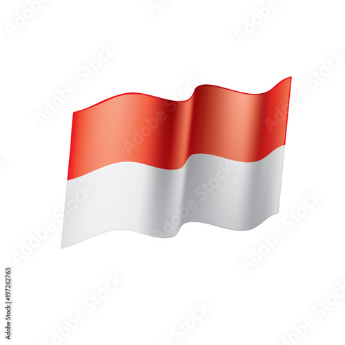 Indonesia flag, vector illustration Free Download Indonesia flag, vector illustration - GFXLoad
