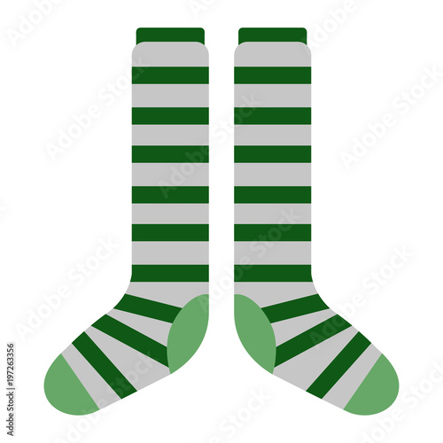 Isolated pair of socks icon. Patrick day