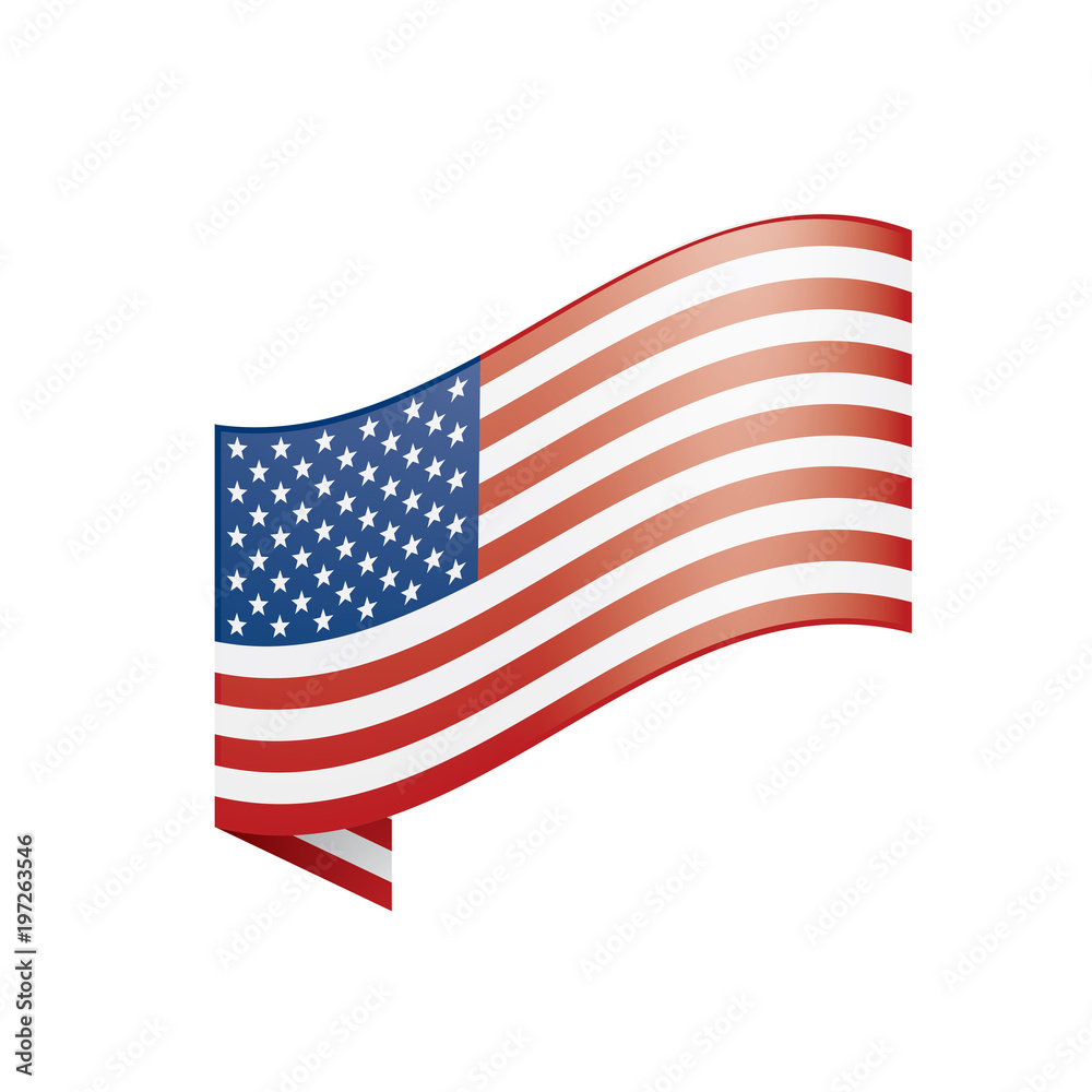 Obraz premium USA Flag isolated
