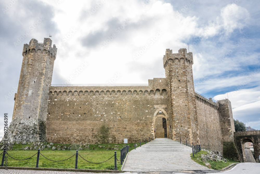 Fortezza Rocca - Festung von Montalcino von außen