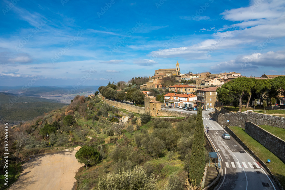 Ausblick auf Montalcino, Italien