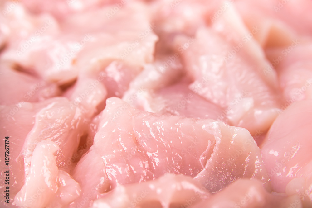 Fresh chicken fillet closeup is ready for cooking Fresh chicken fillet closeup is ready for cooking