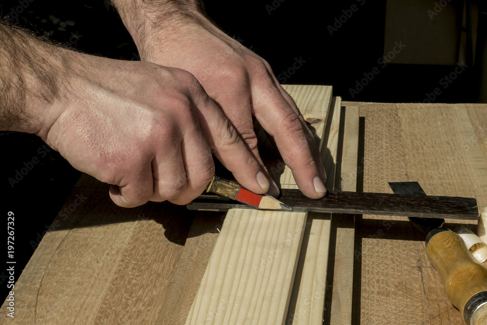woodworker and red pencil woodworker and red pencil