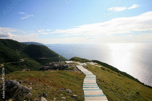 Obraz na plátně The Skyline Trail in Cape Breton, Nova Scotia