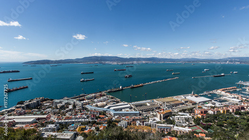 Ships near Gibraltar and Algeciras 