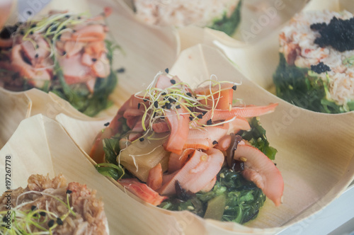  Wakame appetizer and seafood
