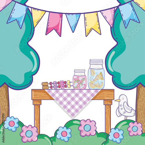 Summer food picnic