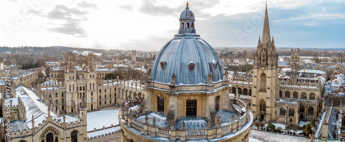 Aerial view of central Oxford, UK photo