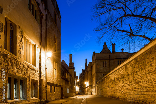 Radcliff camera in Oxford in starry night, United Kingdom photo