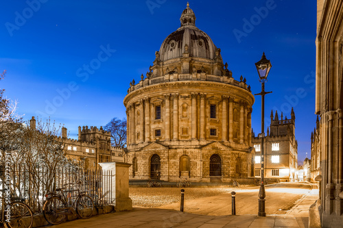 Radcliff camera in Oxford in starry night, United Kingdom photo