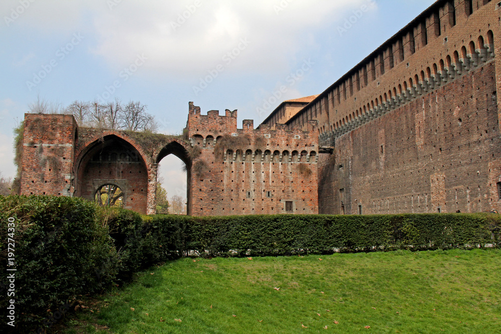 rivellino di Santo Spirito; Milano, Castello Sforzesco
