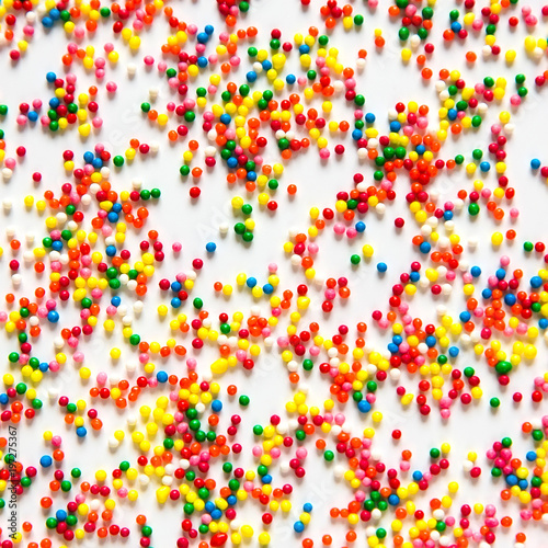 Holiday Background With multicolored round sprinkles