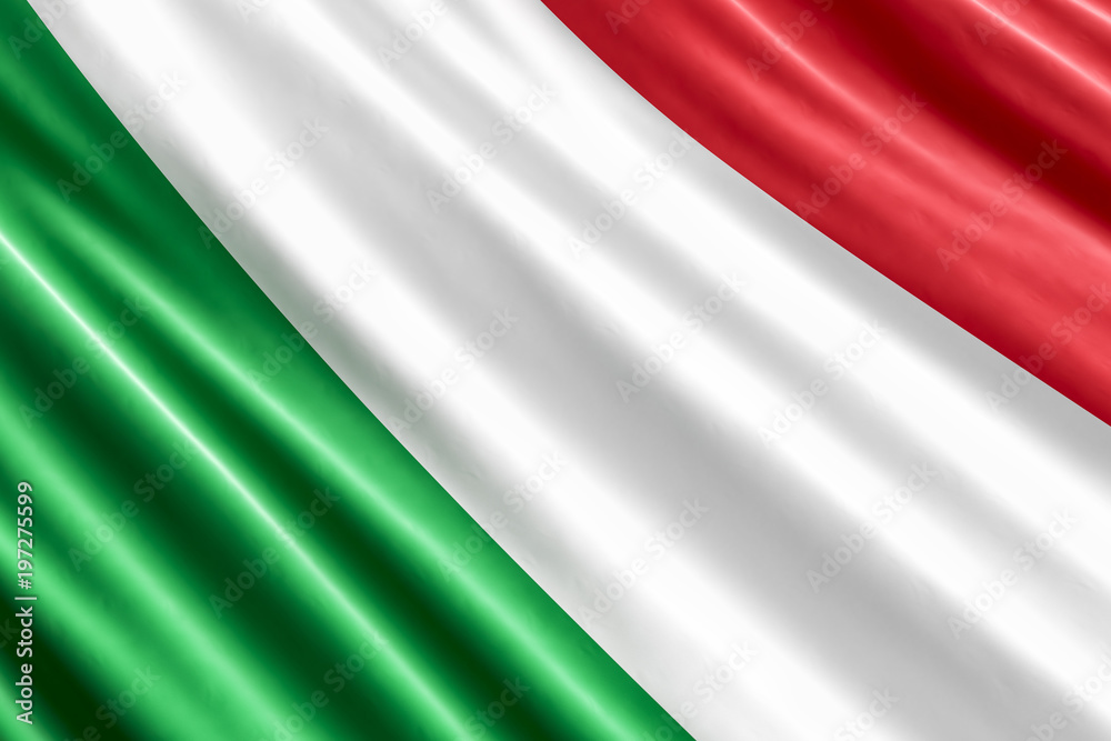Italian flag background, 3D rendering Italian flag background, 3D rendering