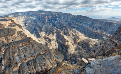 Obraz na płótnie Al Hajar Mountains in Oman w salonie