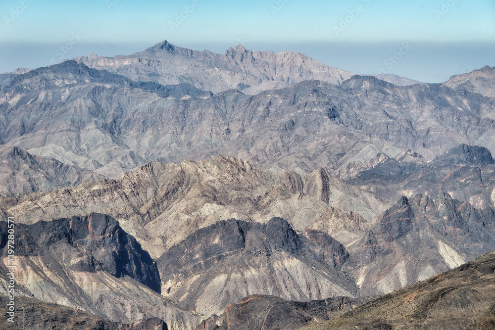 Al Hajar Mountains in Oman